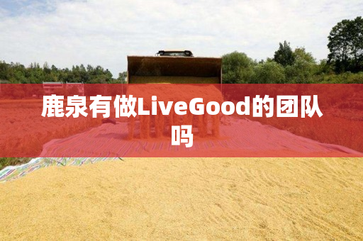 鹿泉有做LiveGood的团队吗