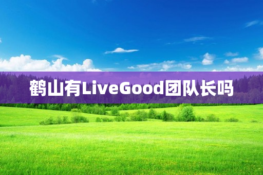 鹤山有LiveGood团队长吗