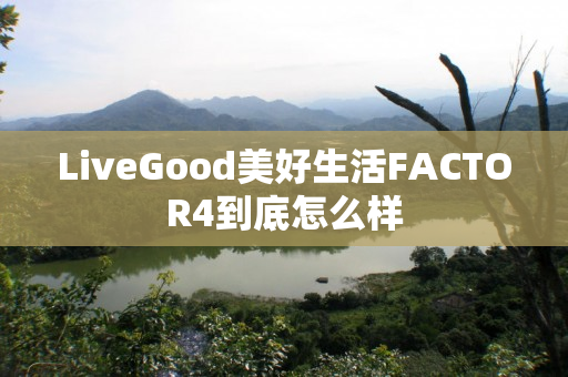 LiveGood美好生活FACTOR4到底怎么样